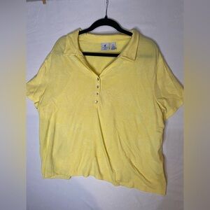Caribbean Joe Yellow Button Down Shirt